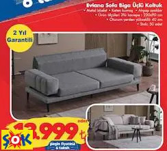 EVİANA SOFA BİGA ÜÇLÜ KOLTUK